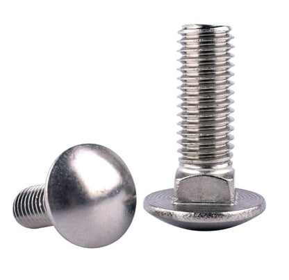 1/2-13 x 2-1/2" Carriage Bolts Screws, Round Head Square Neck, 304 Stainless Steel 18-8, UNC Coarse Fully Thread, Quantity 4Pcs - size: 1/2-13 x 2-1/2" (4 Pcs)