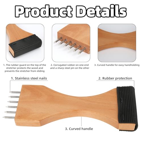 Webbing Stretcher, Upholstery Tool to Catch The Webbing Close to The Frame with Plenty of Leverage Puller Stretcher Tensioner for Carpet Canvas Reupholstering Supplies