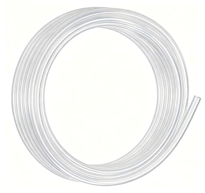 CG WEITENG PNEUMATIC PU Polyurethane Air Tubing, 8mm OD 5mm ID Air Hose Pipe, 16.4 Feet (5m) Flexible Pneumatic Hose for Air Line & Fluid Transfer - White - color: Transparent, size: 5meters-8mmx5mm