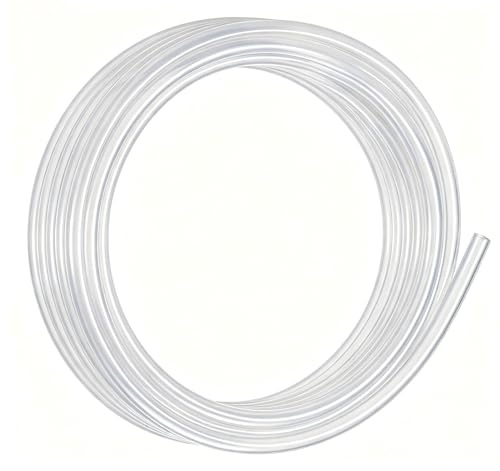 CG WEITENG PNEUMATIC PU Polyurethane Air Tubing, 8mm OD 5mm ID Air Hose Pipe, 16.4 Feet (5m) Flexible Pneumatic Hose for Air Line & Fluid Transfer - White - color: Transparent, size: 5meters-8mmx5mm