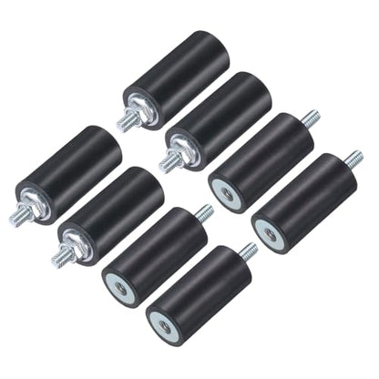 uxcell 6pcs M4x10mm Rubber Isolator Mounts with Studs 15x30mm - size: VD-D15*H30, M4*10