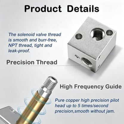 1/4inch NPT DC 12V 2 Way Normally Closed Electric Solenoid Air Valve - size: 1/4" Port, style: DC12V