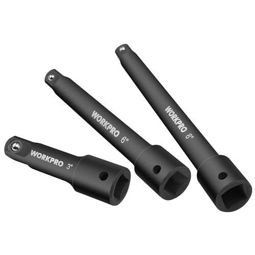 WORKPRO 1/2" Drive Impact Extension Bar Set, Socket Extensions - style: 1/2" DR