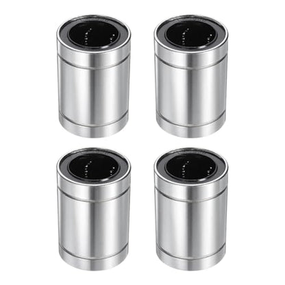 uxcell 4Pcs LM30UU Linear Bearing 30mm Bore 45mm OD 62mm Length Linear Ball Bearings Nickel Plated Surface Double Side Rubber Sealed Bearing Steel for CNC Machine 3D Printer - size: LM30UU