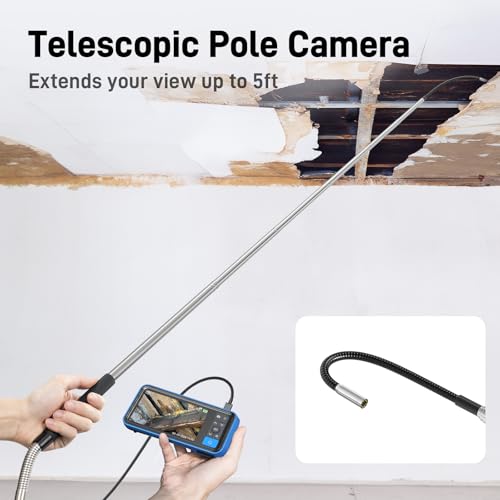 Teslong 5FT Telescopic Endoscope for Ceiling & Roof Inspection