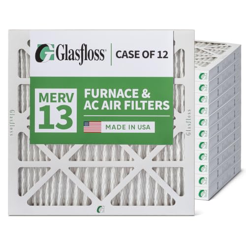 Glasfloss ZL 16x16x2 MERV 13 Pleated AC Furnace Air Filters. 4-Pack - size: 12x12x2 | 2" Filters