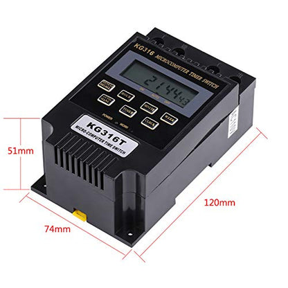 Eujgoov Digital Timer Switch, 10 On Off Weekly Programmable 110V