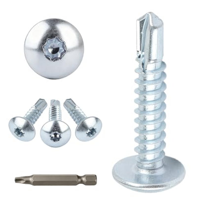 Enclosed Trailer Screws Self Tapping Silver 100 Pack #10 x 1 Inch - color: Silver, size: #10 x 1 Inch