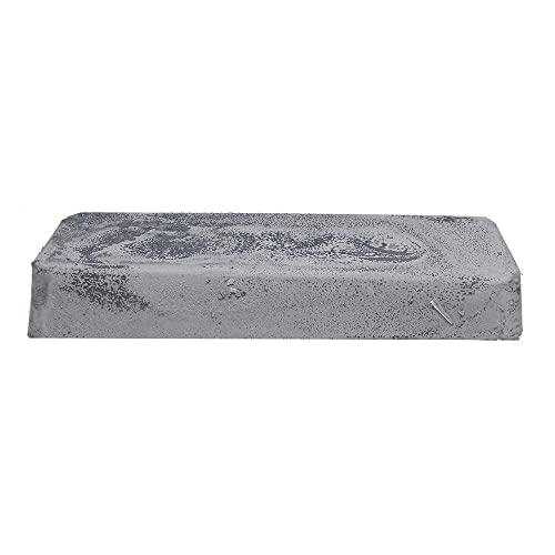 Benchmark Abrasives Gray Polishing Buffing Compound for White Color Hard Metal Polishing Stainless Steel White Gold Chromium Platinum Nickel Plate Sterling Silver, 1 Pound Bar (Gray Stainless) - style: Gray Stainless