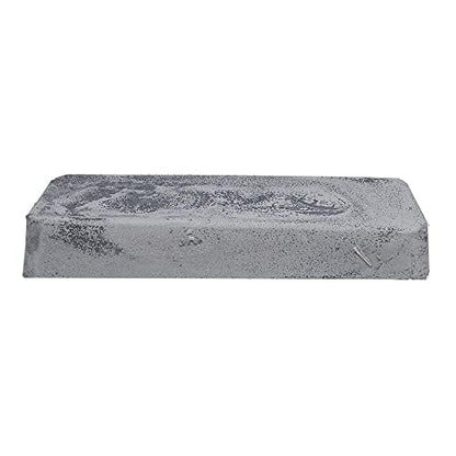 Benchmark Abrasives Gray Polishing Buffing Compound for White Color Hard Metal Polishing Stainless Steel White Gold Chromium Platinum Nickel Plate Sterling Silver, 1 Pound Bar (Gray Stainless) - style: Gray Stainless