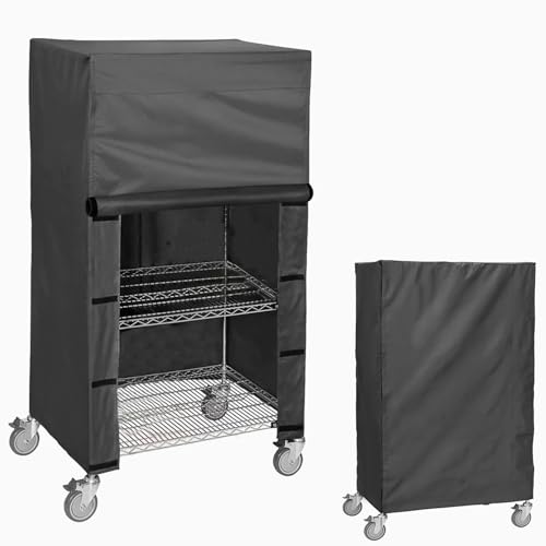 Waterproof Shelving Cover, Fits 36"x24"x72" Storage Rack - color: Black, size: 36"W x 24"D x 72"H