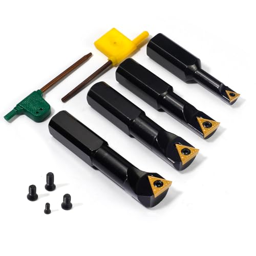OSCARBIDE 3/4" Shank Stubby Indexable Boring Bar 4-Piece Set