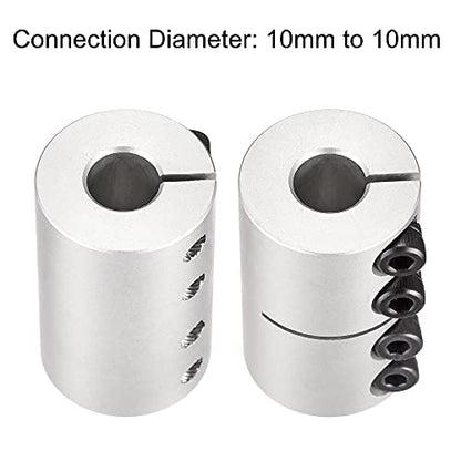 uxcell 10mm to 10mm Shaft Coupling 25mmx40mm Coupler Aluminum Alloy Joint Motor for 3D Printer CNC Machine DIY Encoder - size: 10mm x 10mm