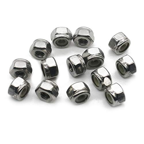 Fullerkreg #4-40 UNC Nylon Insert Lock Nut, 18-8 Stainless Steel - size: 4-40 (100 Pack)