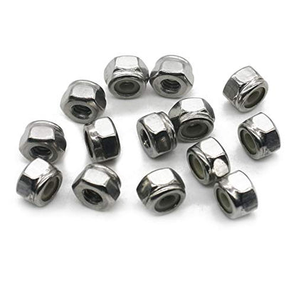 Fullerkreg #4-40 UNC Nylon Insert Lock Nut, 18-8 Stainless Steel - size: 4-40 (100 Pack)