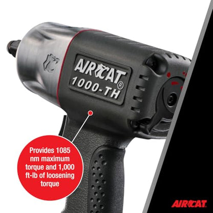 AIRCAT 1000-TH 1/2" Composite Impact Wrench - style: Standard Anvil