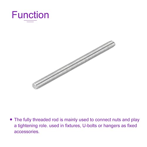 DMiotech 20Pack M4x50mm Fully Threaded Rod 304 Stainless Steel Right Hand Threads Rod Bar Studs Clamps - size: M4 x 50mm