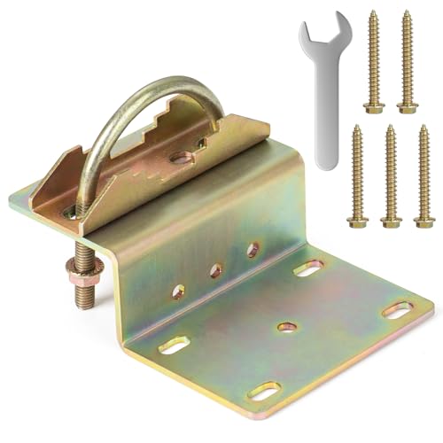 Antenna Pole Mount Bracket Heavy-Duty M8 U Bolts Windproof Antenna Mast Clamp Galvanized Steel + 5 Screws for Home Outside TV Antenna Pole Holder - style: Z Pole Bracket - 1 set