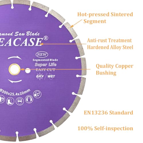 12 inch General Purpose Segmented Diamond Saw Blade for Concrete Masonry Brick Block Stone - style: 12''