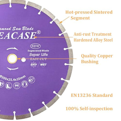 12 inch General Purpose Segmented Diamond Saw Blade for Concrete Masonry Brick Block Stone - style: 12''