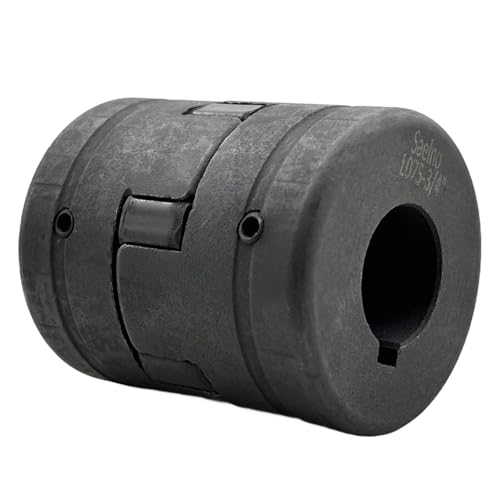 7/16" to 3/4" L075 Flexible 3-Piece L-Jaw Coupling Coupler Set & Rubber Spider for Log Wood Splitter,Multi-Flex Couplings L075-7/16-3/4