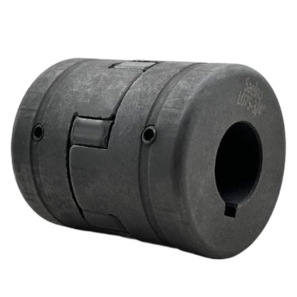 7/16" to 3/4" L075 Flexible 3-Piece L-Jaw Coupling Coupler Set & Rubber Spider for Log Wood Splitter,Multi-Flex Couplings L075-7/16-3/4