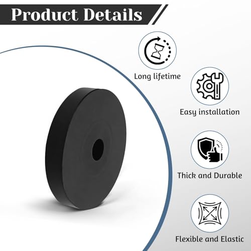 8 PCS Multi Purpose Rubber Spacer, 2-3/4" OD x 1/2" ID x 3/8" Thickness - size: 2-3/4" OD x 1/2" ID x 3/8" Thickness