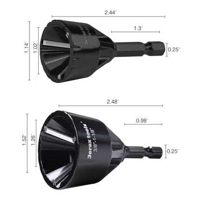 Carbide Chamfering Bit Set Uniburr Deburring Tool - size: Kit (4 PCS)