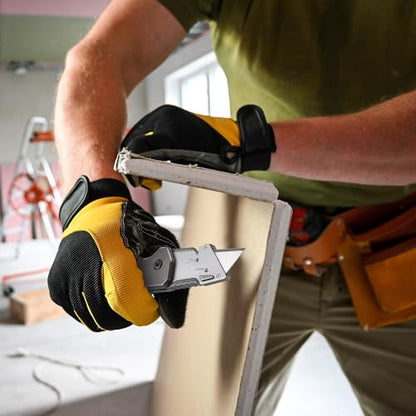 WORKPRO Folding Utility Knife, Wood Handle Razor Knife - style: Utility Knife