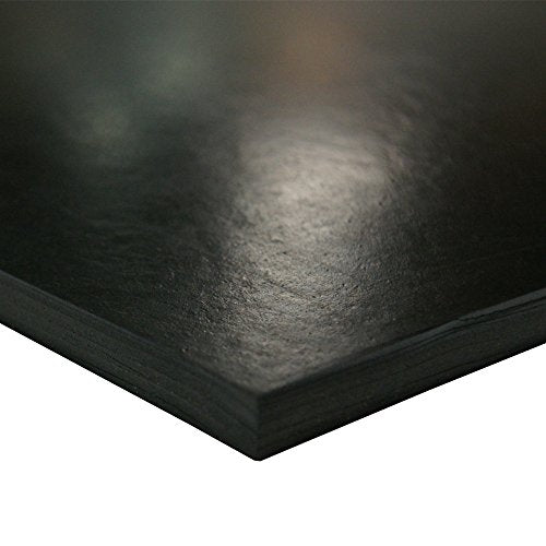 Small Parts 35-015-187-004-036 Cloth Inserted SBR Rubber, 0.187" Thick, 4" Width, 36" Length, Black