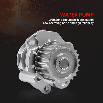 Engine Timing Belt Kit with Water Pump for Audi A4 TT Quattro - size: for Passat/ Jetta/ olkswagen Jetta 2