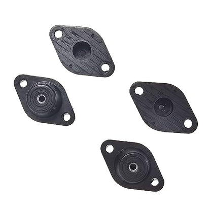 M8 Rubber+metal Anti-Vibration Turret Mounts, Rubber-in Shear Floor Mount, Compression Isolator Mounts for Pumps, Compressors-4PCS