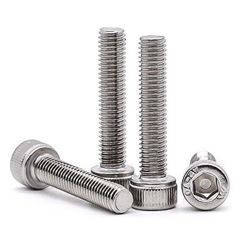 1/4-20 x 1-3/4" (25 pcs) Socket Head Cap Screws, Allen Hex Drive, 18/8 Stainless Steel 304, Full Thread, Bright Finish, Coarse Thread - size: 1/4-20 x 1-3/4"