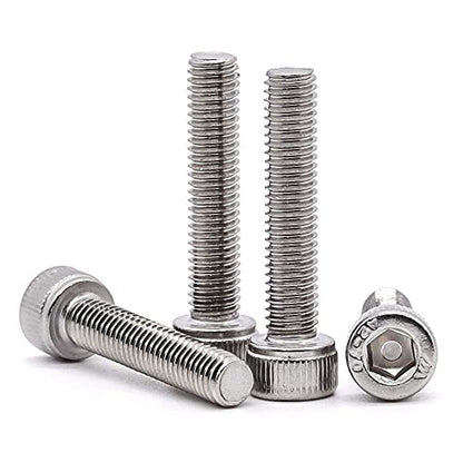 1/4-20 x 1-1/4" (25 pcs) Socket Head Cap Screws, Allen Hex Drive, 18/8 Stainless Steel 304, Full Thread, Bright Finish, Coarse Thread - size: 1/4-20 x 1-1/4"