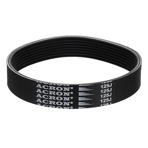 uxcell 125J8 PJ V-Ribbed Belt 8 Ribs 12.5" L x 0.74" W x 0.14" H, EPDM - size: 125J8