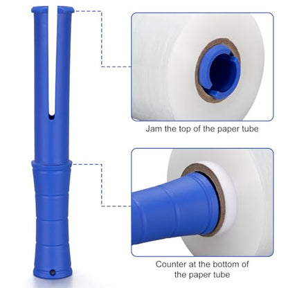 2-Pack Mini Stretch Wrap Film 80 Gauge 5.1" x 1000ft Clear Hand Wrap
