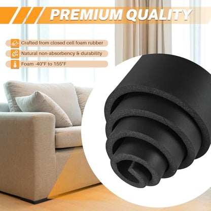 MAOPINER 1/4" T x 13" W x 80" L Neoprene Foam Padding Without Adhesive - size: 1/4"Thick × 13" Wide × 80" Long