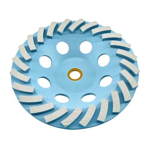 7" Concrete Grinding Wheel, 24 Turbo Segments, 7/8"-5/8" Threaded Arbor - style: 7" - 24 Segs