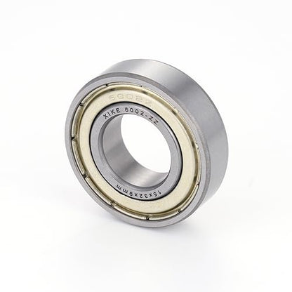 XIKE 6002ZZ Shielded Deep Groove Ball Bearings, 15x32x9 mm, 2-Pack - size: 6002ZZ - 15x32x9 mm