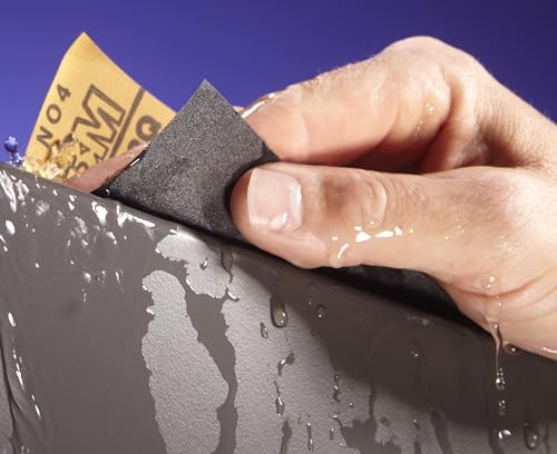 3M Wetordry Abrasive Sheet, 02624, 2000+ Grade, 5 1/2 in x 9 in - size: 5 1/2 in x 9 in