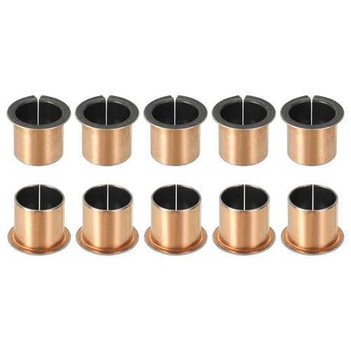 uxcell 10Pcs Flanged Sleeve Bearing 18mm Bore x 20mm OD x 20mm Length - size: 18x20x20mm, 26mm Flange Diax1.0mm Flange t