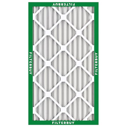 Filterbuy 10x18x2 Air Filter MERV 8 Dust & Allergy Defense (2-Pack) - size: 10x18x2