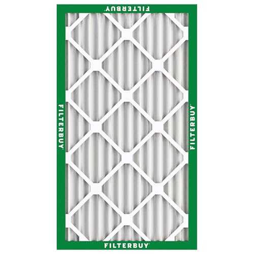 Filterbuy 10x20x2 Air Filter MERV 8 Dust & Allergy Defense (12-Pack) - size: 10x20x2