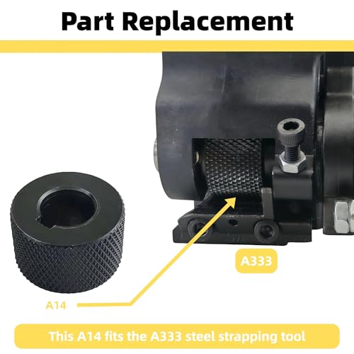 Replacement Tensioning Wheel Feedwheel A14 for A333 Steel Strapping Tool - style: A14