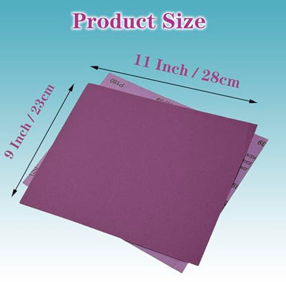 800 Grit Wet Dry Sandpaper, 15pcs 9 x 11 Inch Sanding Sheets - style: Grit 800