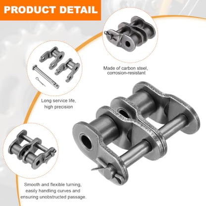 PATIKIL Double Chain Offset Half Link Roller 5/8 Inch, 2Pcs - size: 5/8 Inch - 10A