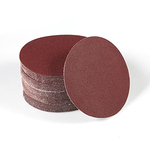 SPEEDWOX 50pcs Sanding Discs 4 Inches Sandpaper 120 Grit Hook and Loop Sanding Discs for Drill Grinder Rotary Tools No Hole - size: 120 Grit