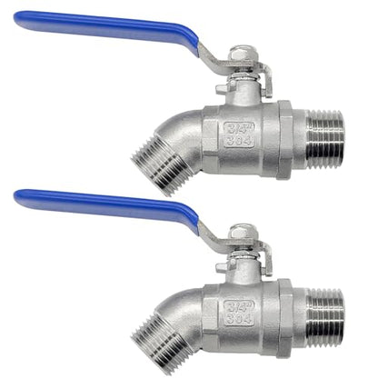 beduan 304 SS 3/4 NPT Male Garden Hose Bibb Outdoor Faucet Spigot 2PCS - size: 3/4 MPT