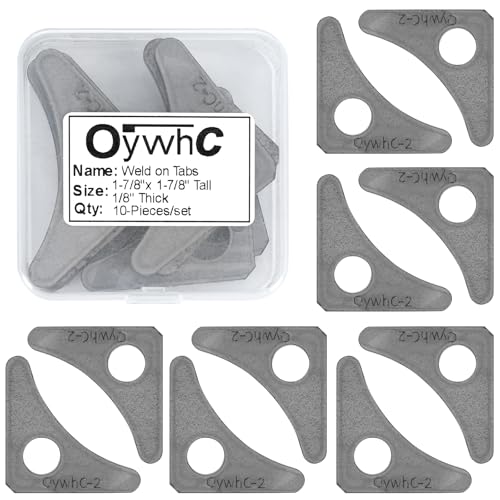 Weld On Tabs,Triangle Gusset Shock Mount,1/2" Hole,1/8" Thick,10 pcs - color: Axle / Flat Mount-1/8" Thick