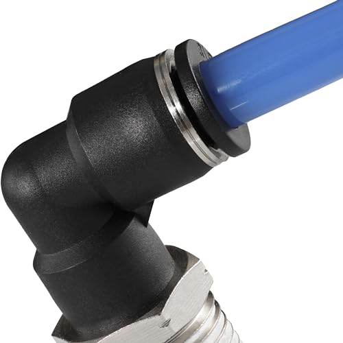 1/8" OD x 1/8" NPT Male Elbow Push-to-Connect Fittings, 10-Pack - size: OD 1/8 - NPT 1/8